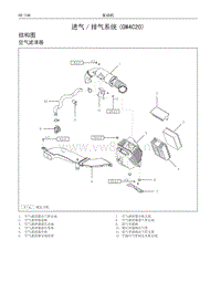 2017年长城哈弗H6维修手册 03 进气排气系统(GW4C20)