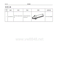 2017年长城哈弗H6维修手册 变速器07 专用工具