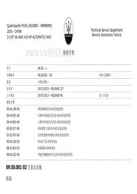 2017玛莎拉蒂总裁车身维修手册 09.50仪表板