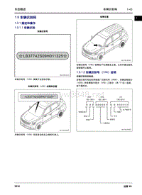 2016年吉利远景X6车型概述 1.09 车辆识别码