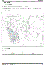 2016年众泰E200维修手册 5.3.14-电动座椅