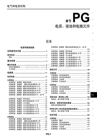 2017年日产GTR电源和接地 00-目录