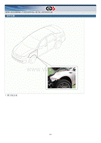 2018年起亚K5 HEV G2.0 GDI NU混动维修手册 车身维修翼子板