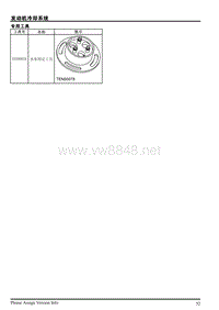 2013年上汽荣威950发动机冷却系统维修手册 2.4.5专用工具