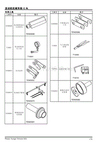 2013年上汽荣威950维修手册 2.1.6专用工具