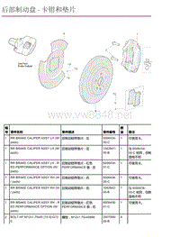 2016年特斯拉Model X零件手册 15.2 后部制动盘