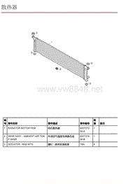 2016年特斯拉Model X零件手册 9.08 散热器