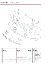 2016年特斯拉Model X零件手册 1.05 前保险杆支架