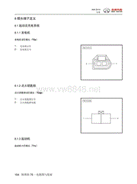 2015年北汽绅宝X65电气系统说明 08-插头端子定义