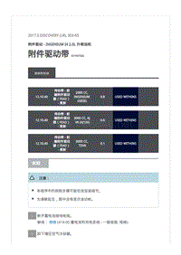 2017年全新路虎发现L462发动机维修手册 INGENIUM I4 2.0L 升柴油机附件和驱动