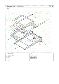 2013北京现代 全新胜达(DMC)G2.0T-GDI原厂维修手册 全景天窗