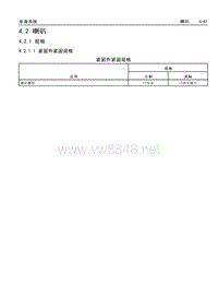 2017款威朗维修手册 4.2 喇叭