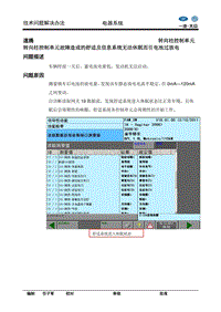 速腾转向柱控制单元故障造成的舒适及信息系统无法休眠而引电池过放电