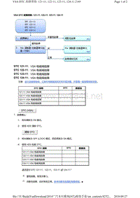 2014广汽本田雅阁VSA故障代码121-11, 122-11, 123-11, 124-11维修方法