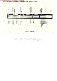 MK_帕杰罗越野车型发动机电脑板控制模块针脚A图26+16+12+22针