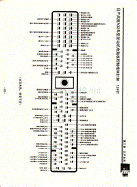 日产风度A32车型发动机电脑板控制模块针脚124针