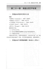 美国JEEP保养灯复位方法