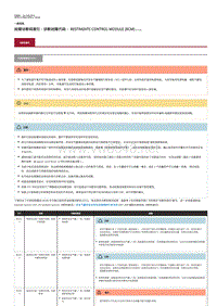 2019年款捷豹F-PACE故障诊断码索引约束控制模块 (RCM)