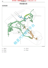 2018年哈弗H4电路图 01 仪表线束转接器信息转接器信息