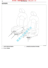 2018年哈弗H7电路图 04 前排座椅模块位置