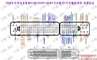 2008年昌河铃木浪迪K14B-33920-82J01发动机121针电脑接线图