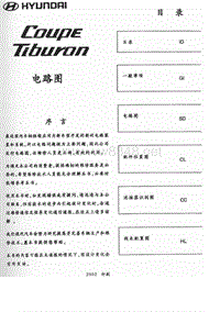 2002年北京现代酷派（COUPE）电路图