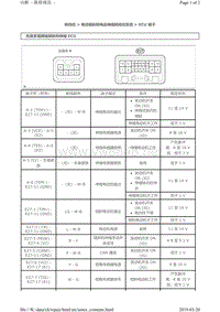 2007年雷克萨斯LX570 电动倾斜和电动伸缩转向柱ECU端子图