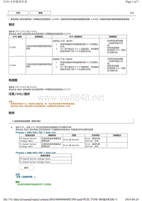 丰田皇冠故障代码C1405