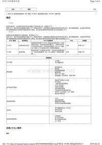 2015年前丰田皇冠5GR发动机5GR-FE诊断故障码P1605