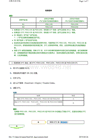 丰田LAND CRUISER PRADO车型7GR-FKS发动机故障码P001100