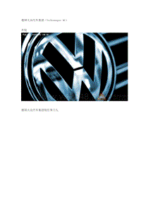 德国大众汽车集团(VolkswagenAG)