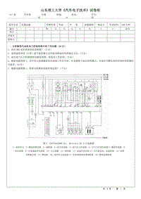 山东理工大学汽车电子技术试卷纸