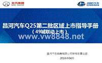 昌河汽车Q25第二批区域上市指导手册(49城联动上市)(1)