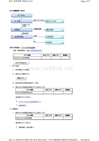 2016年广汽本田九代雅阁故障代码R20Z4发动机P065A