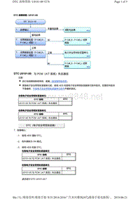 2016年广汽本田九代雅阁故障代码U0101-00