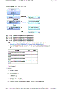 2016年广汽本田九代雅阁故障代码VSA DTC 故障排除 12-12, 14-12, 16-12, 18-12