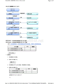 2016年广汽本田九代雅阁故障代码VSA DTC 故障排除 54-11, 54-12