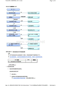 2016年广汽本田九代雅阁故障代码VSA DTC 故障排除 65-11