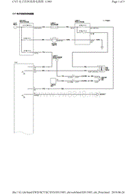 2018年本田杰德（FR1）CVT 电子控制系统电路图 [CVT]