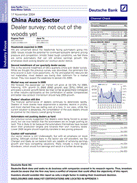 德银：中国汽车行业研究（英文版）