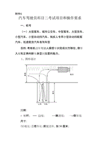 汽车驾驶员科目二考试项目及操作要求(图文全)