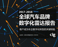 2017-2018全球汽车品牌数字化雷达报告（PDF47页）