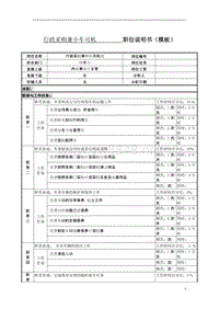 某服装制造企业综合办行政采购兼小车司机职位说明书