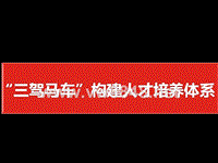 “三驾马车”构建企业人才培养体系