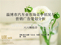 淄博市汽车业市场竞争状况与营销广告策划分析