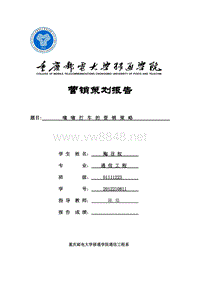 嘀嘀打车的营销策划报告（DOC9页）