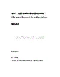 汽车4S店管理系统_物资管理子系统功能设计（PDF46页）