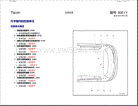 2016年进口途观Tiguan电路图 行李箱内的控制单元安装位置