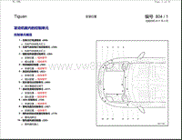 2016年进口途观Tiguan电路图 发动机舱内的控制单元