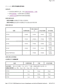 2015年新科鲁兹故障码DTC P182E或P1915（6T30 ）